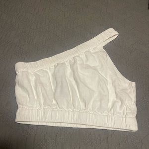 NWT Abercrombie & Fitch White One Shoulder Top
